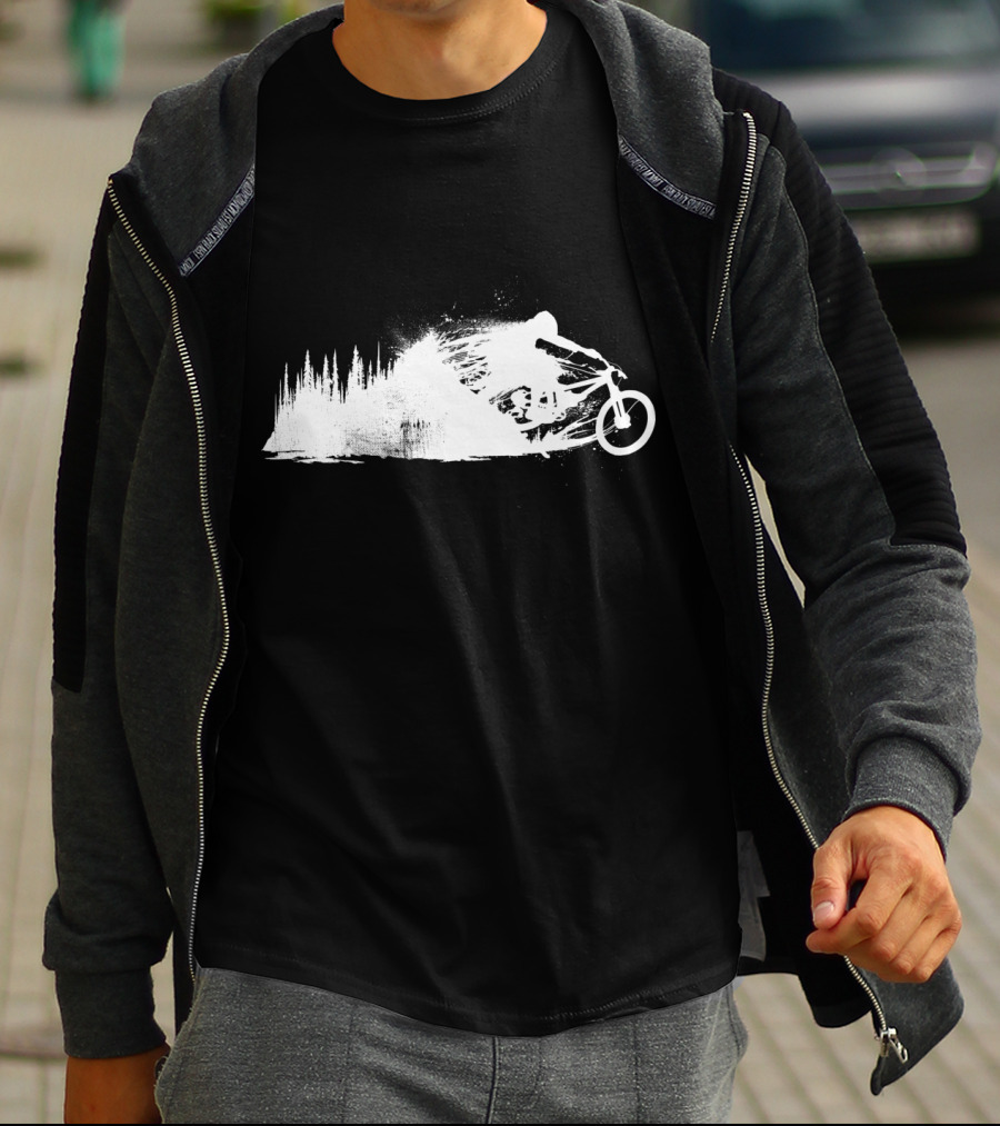 MTB Rider Forest Trail Adventure Sprint T-Shirt