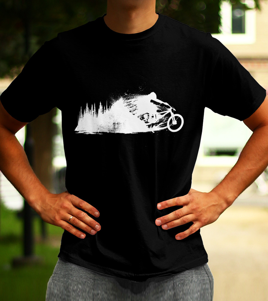 MTB Rider Forest Trail Adventure Sprint T-Shirt