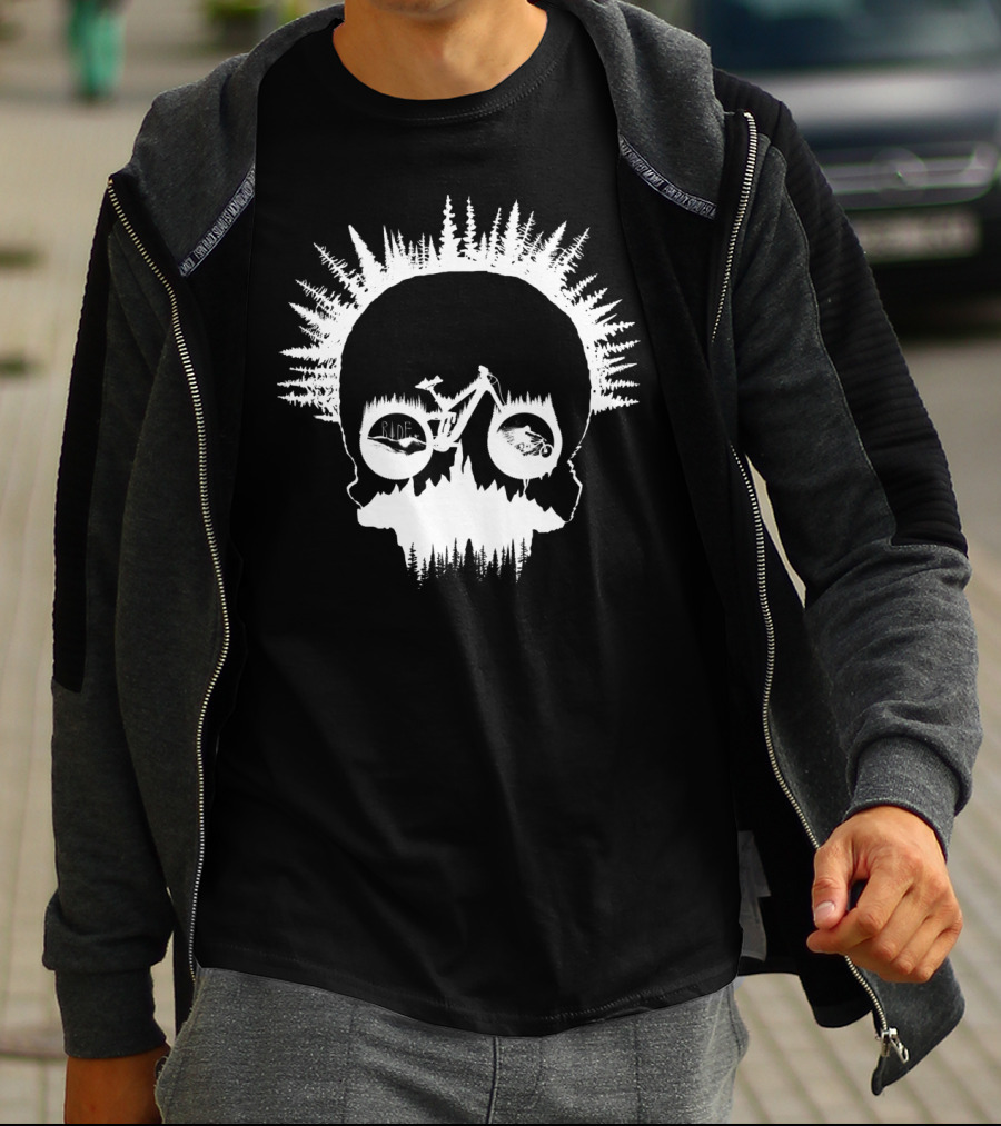 MTB Skull Ride Forest Bicycle Adventure T-Shirt