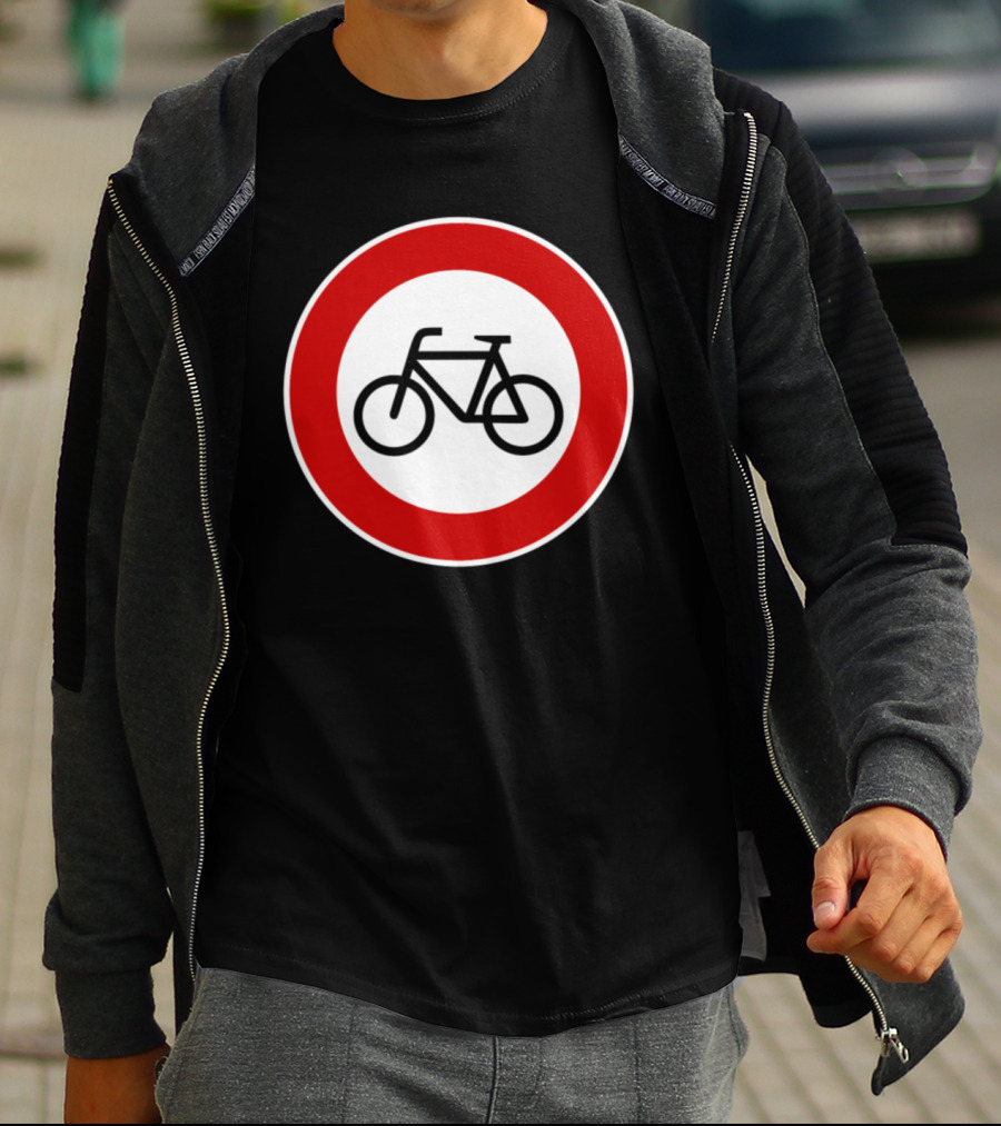 No Cyclists No Bicycles Prohibited T-Shirt