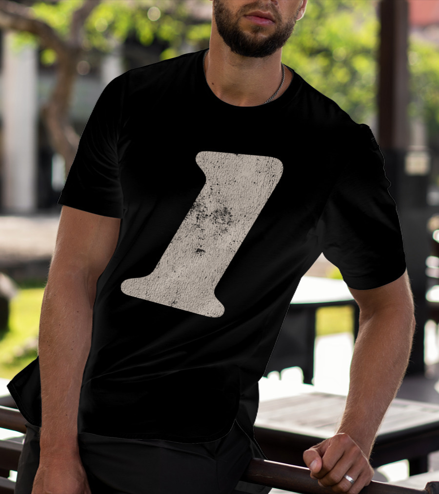 Number One Textured T-Shirt