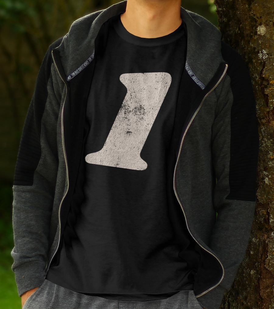 Number One Textured T-Shirt