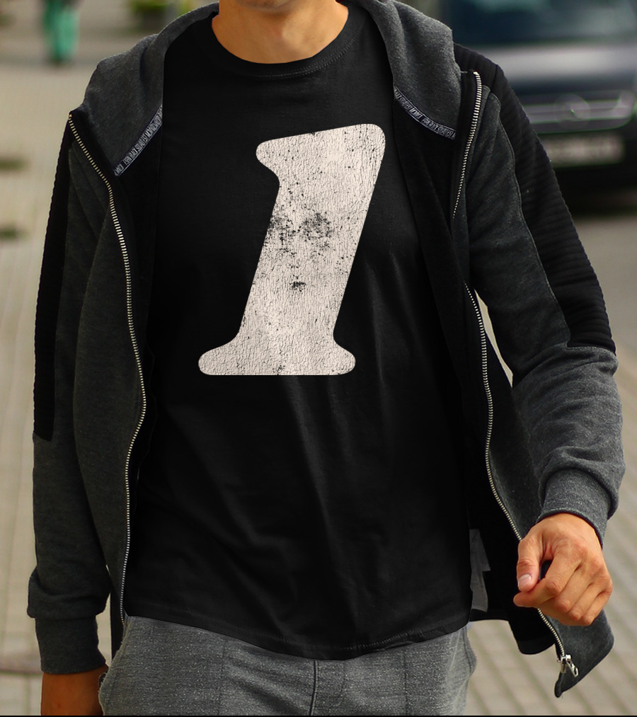 Number One Textured T-Shirt