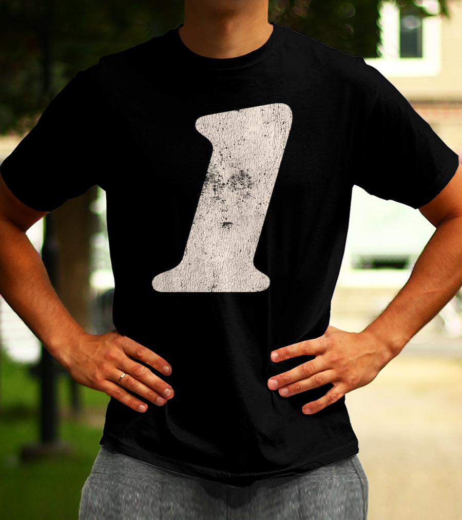 Number One Textured T-Shirt