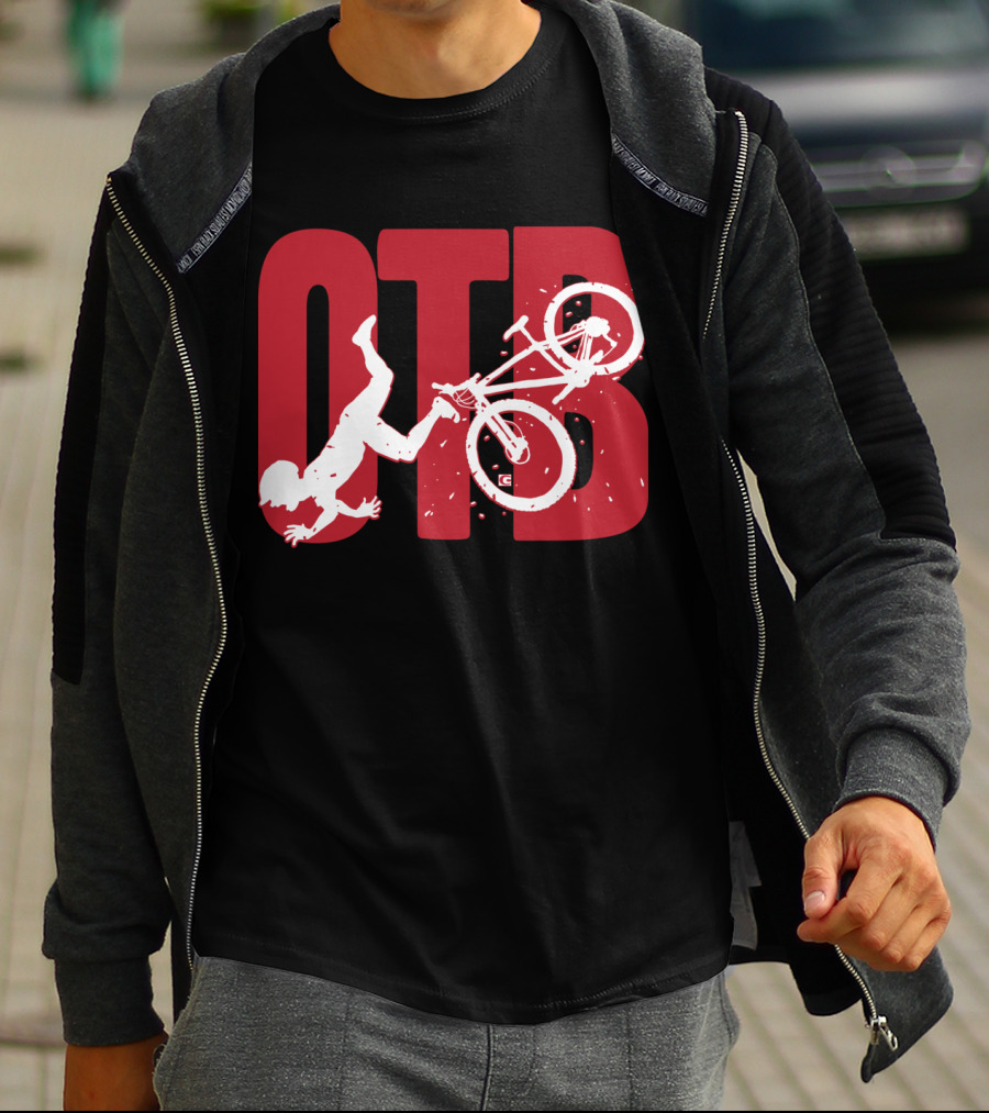 OTB Over The Bar Cyclist Flip Stunt T-Shirt