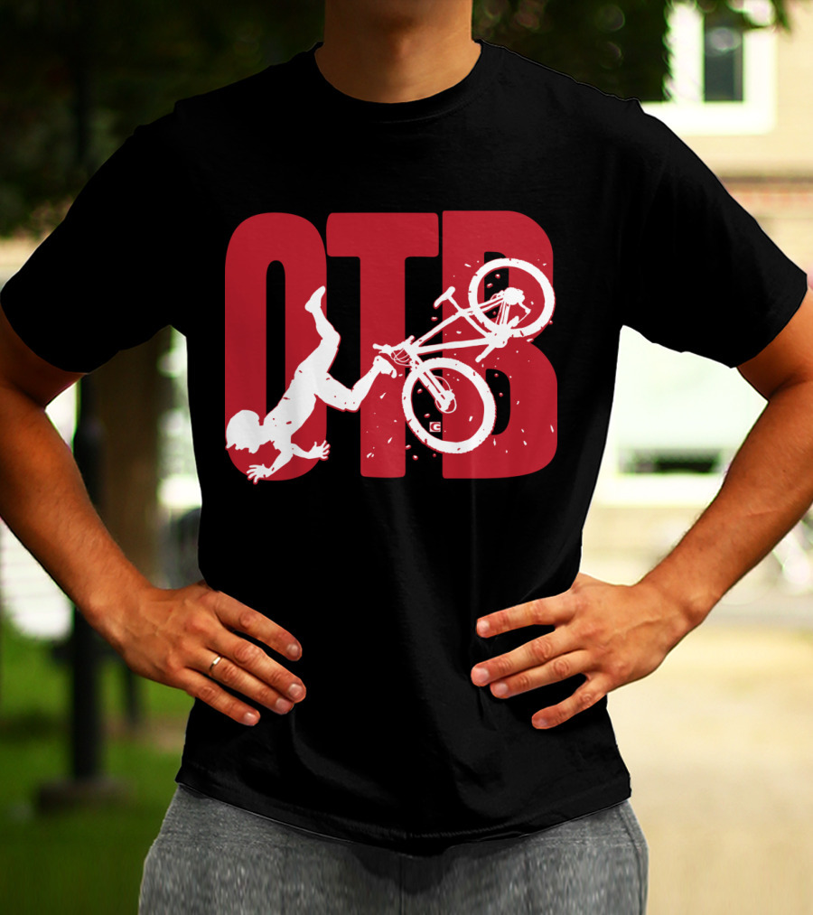 OTB Over The Bar Cyclist Flip Stunt T-Shirt