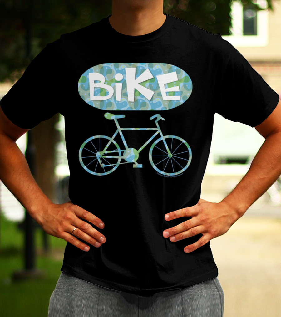 BiKE Oval Vintage Bicycle T-Shirt