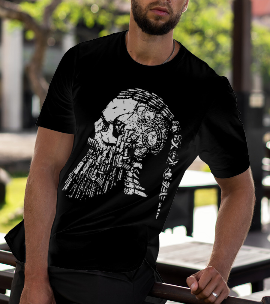 RAGNAR HEAD CAMOUFLAGE Viking Warrior Skull Art Cycling T-Shirt