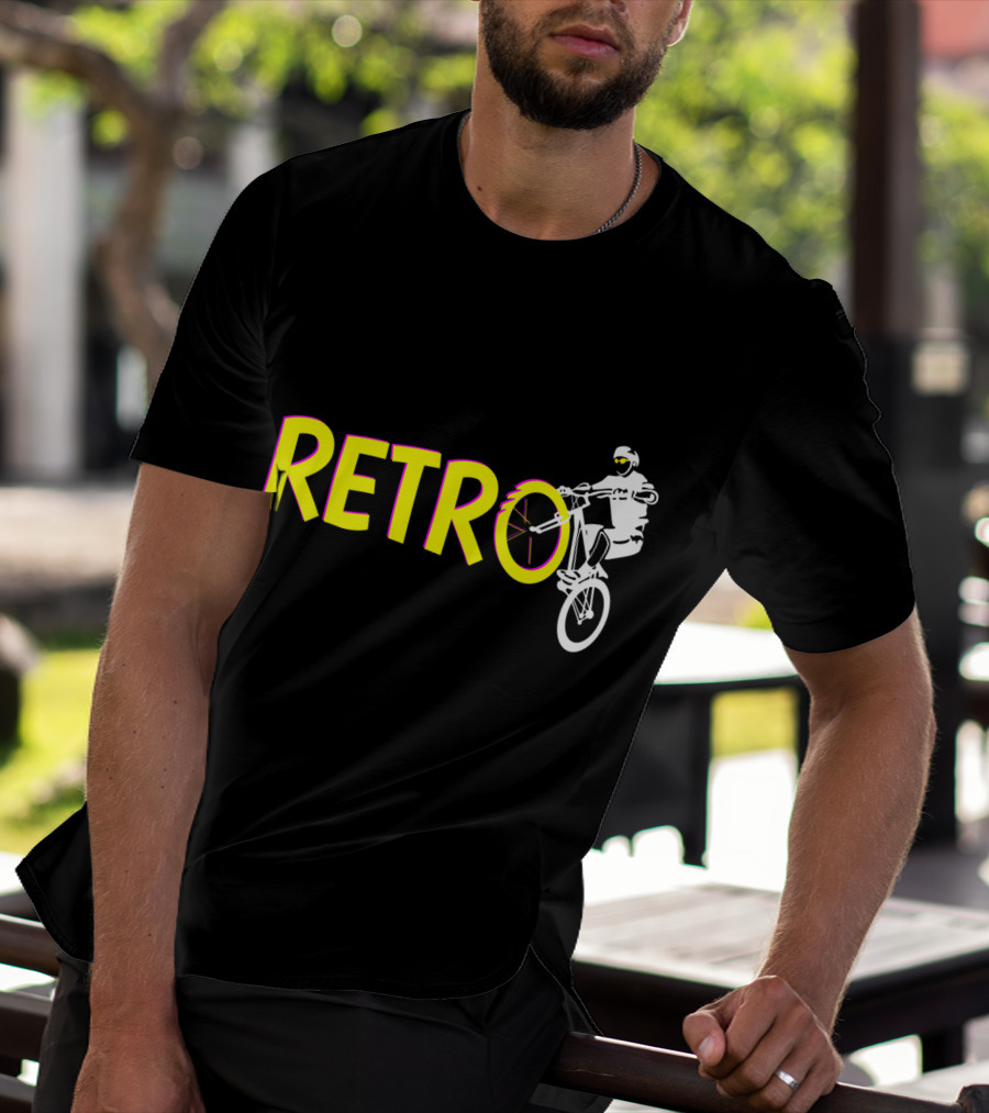 RETRO Bicycle Wheelie Rider T-Shirt
