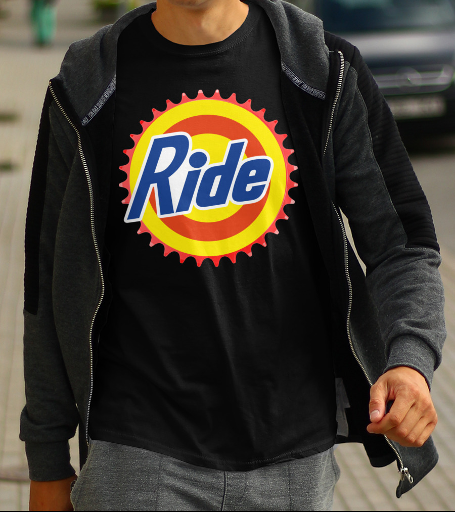 Ride Clean Cycling Gear Bottle Cap T-Shirt