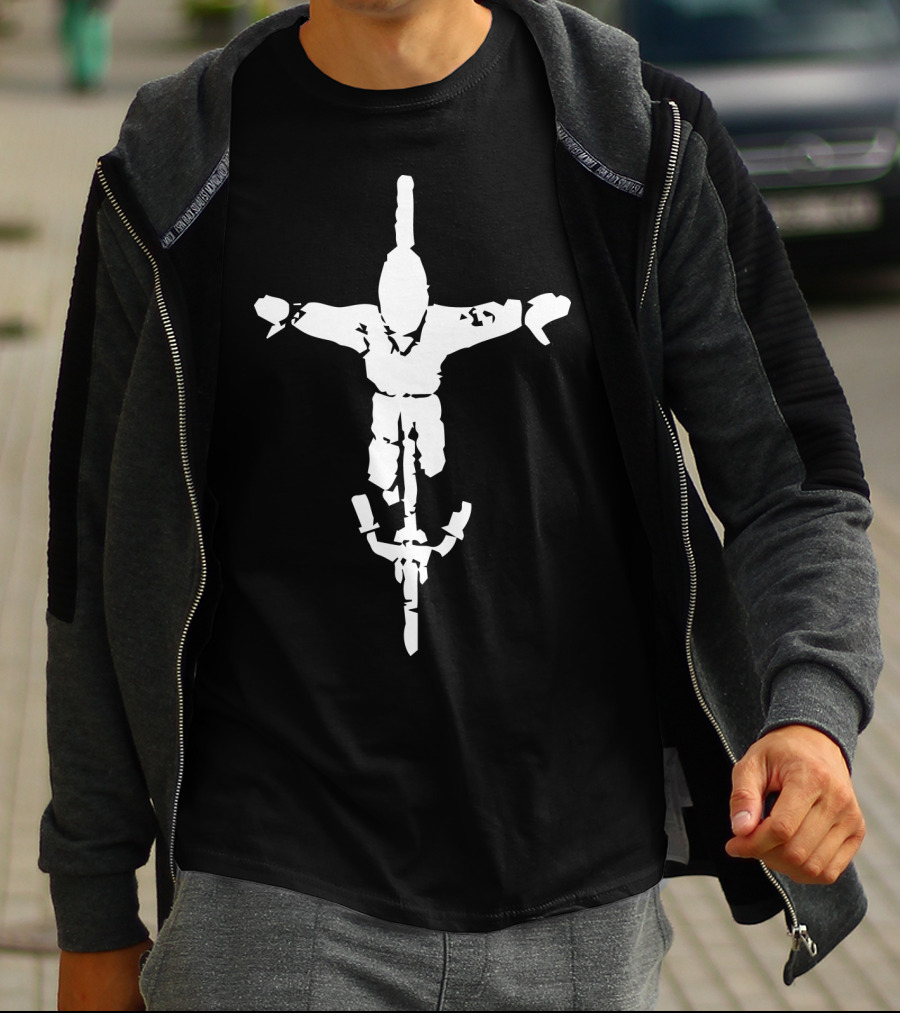 The Joy Of Cycling Crucifix Rider T-Shirt