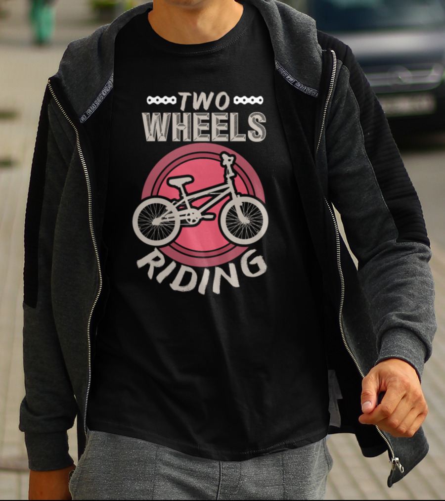 Two Wheels Riding Bicycle Present T-Shirt