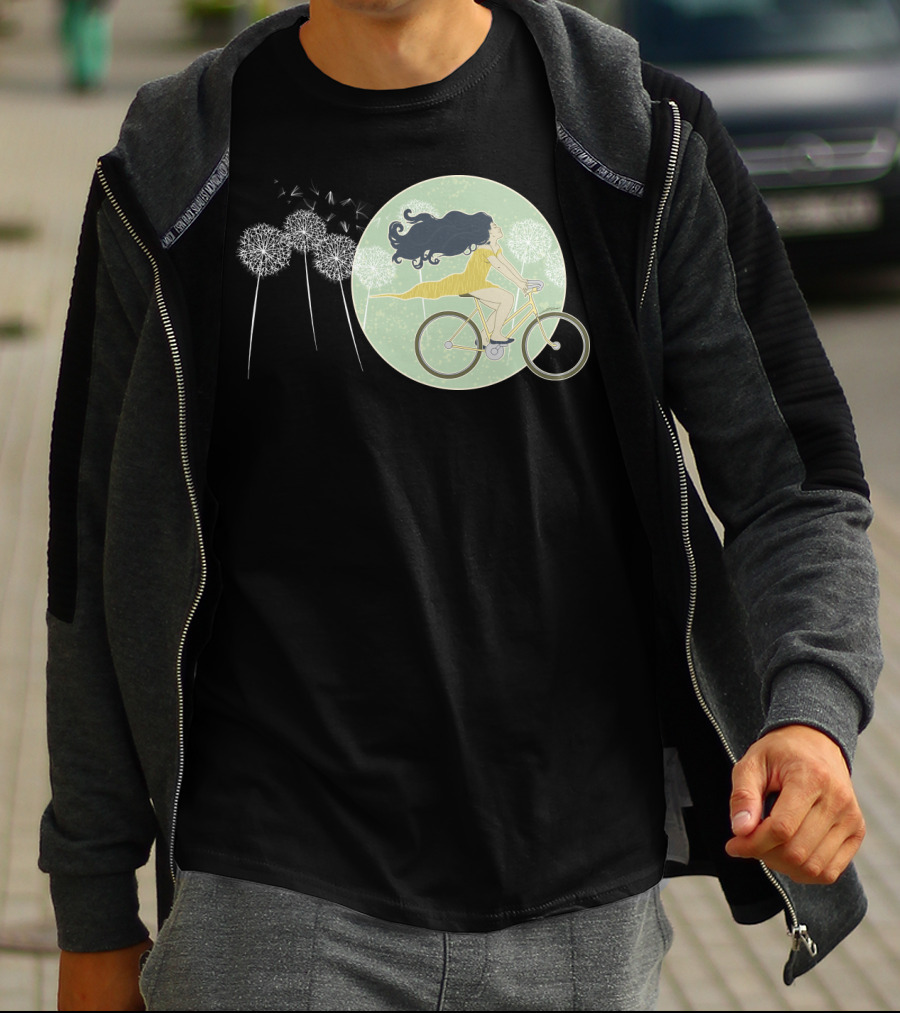 Ventura Highway Cycling Dandelion Dreamscape T-Shirt