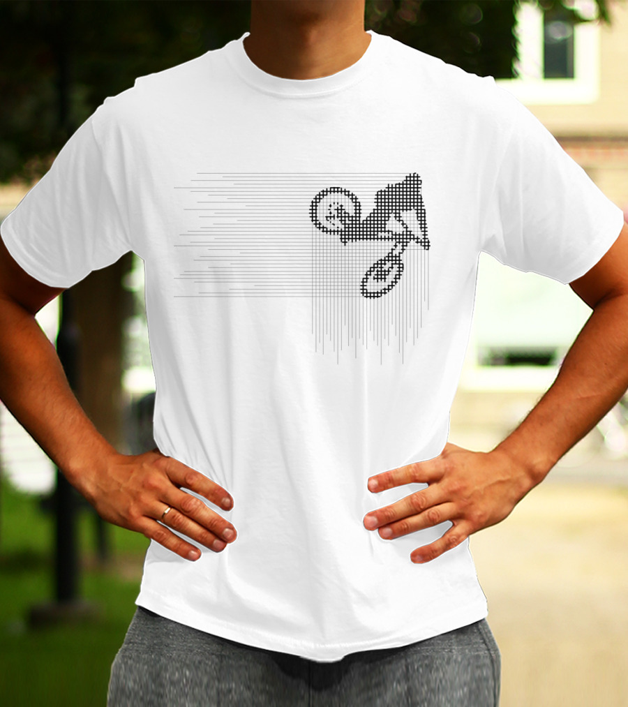 BMX Whip Contest Bike Stunt Pixel T-Shirt