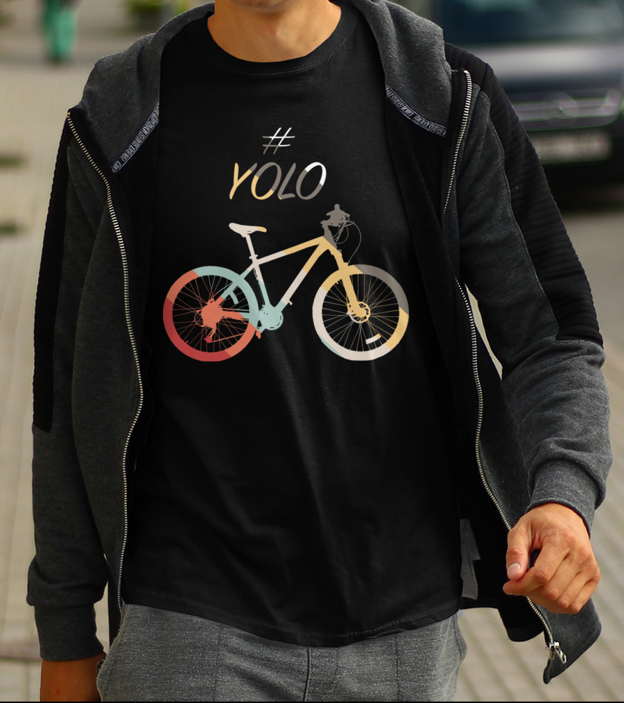 YOLO Colorful Bicycle T-Shirt