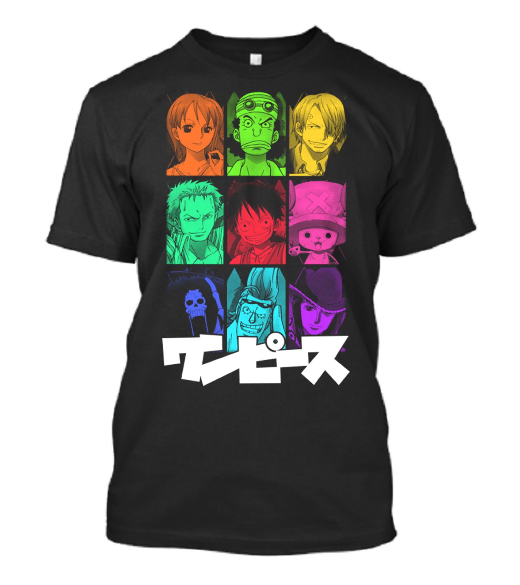 One Piece Crew Characters In Vibrant Colors T-Shirt