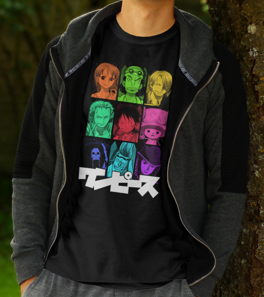 One Piece Crew Characters In Vibrant Colors T-Shirt