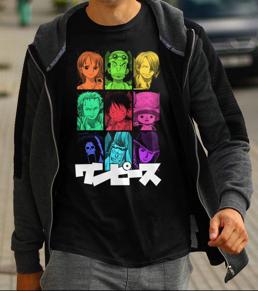 One Piece Crew Characters In Vibrant Colors T-Shirt