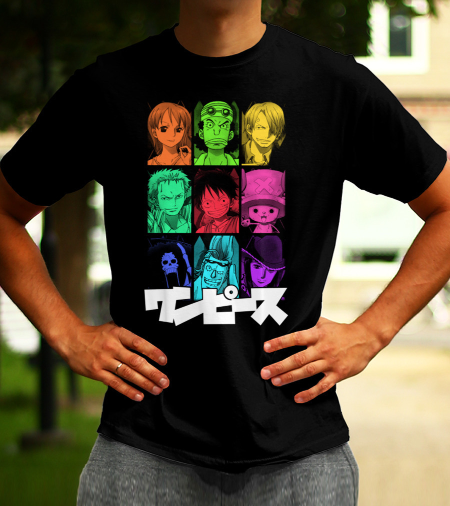 One Piece Crew Characters In Vibrant Colors T-Shirt
