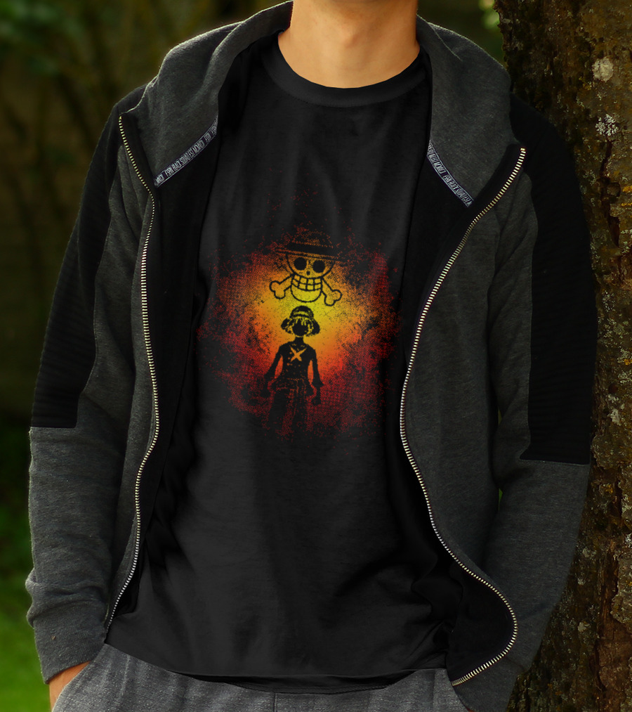 ONE PIECE Straw Hat Pirate Jolly Roger T-Shirt