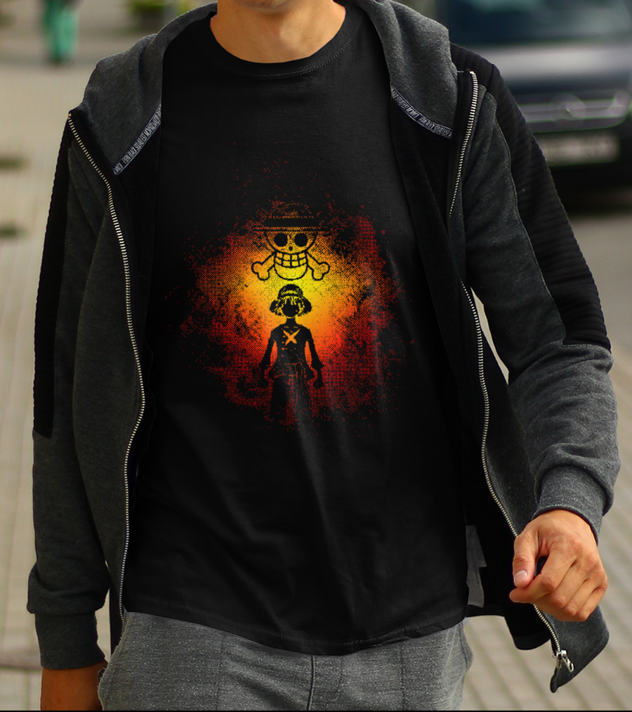 ONE PIECE Straw Hat Pirate Jolly Roger T-Shirt