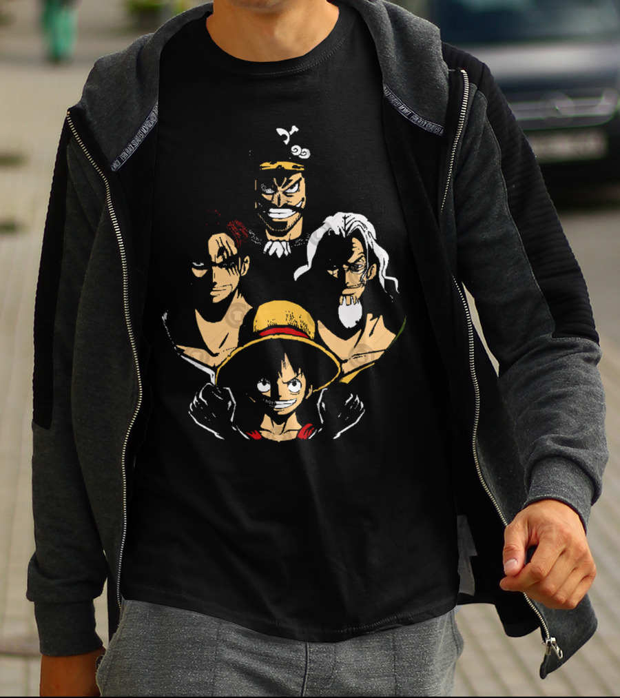 OP Rhapsody Legendary Pirate Character Quartet T-Shirt