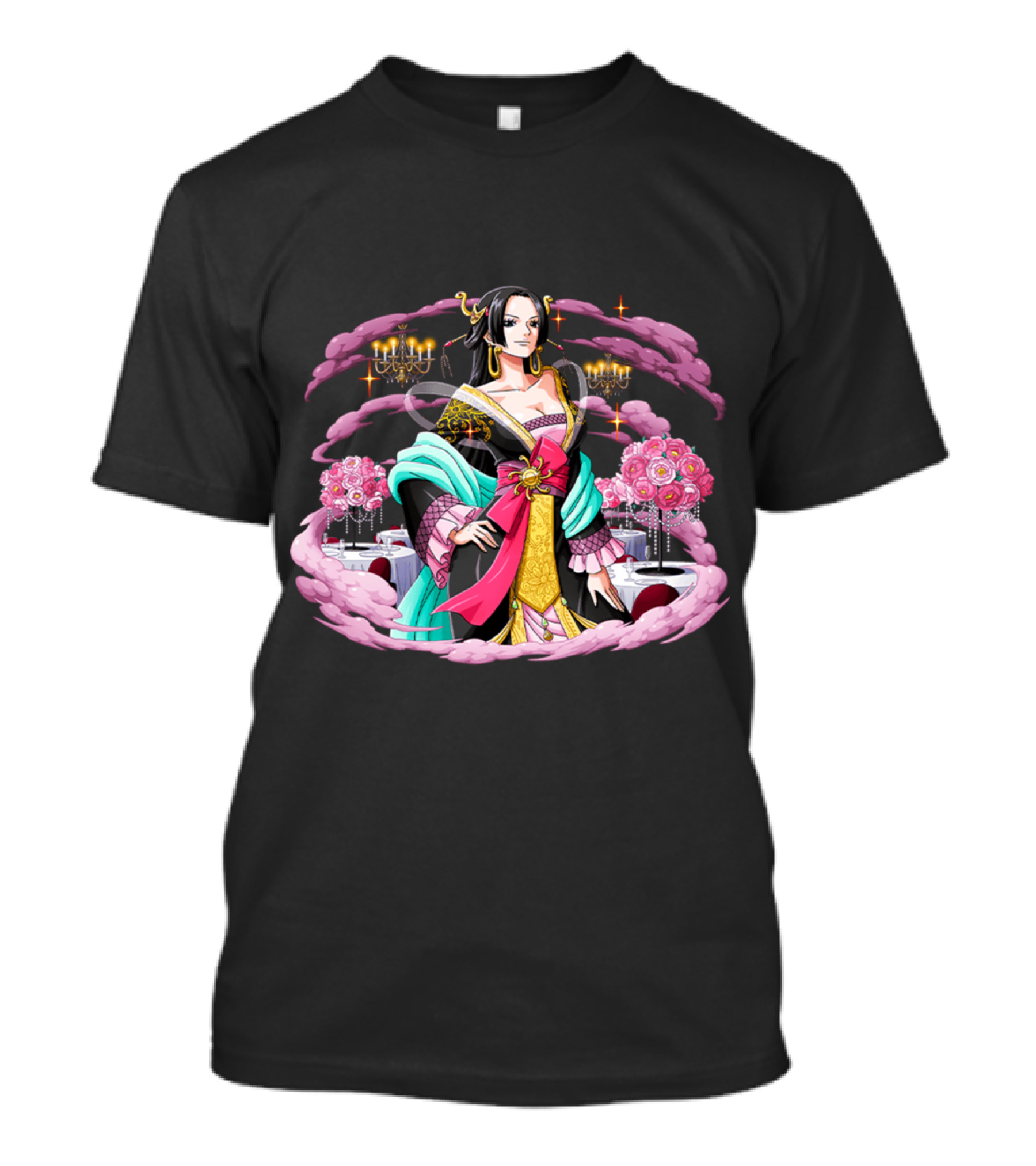 Boa Hancock Elegant Evening Dress Roses And Chandeliers T-Shirt
