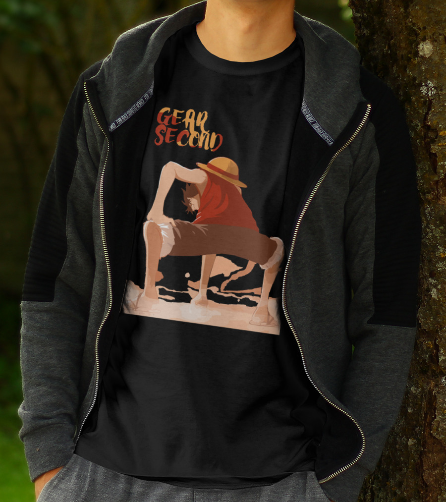 Gear Second Luffy Stance Iconic Anime Character Pose T-Shirt