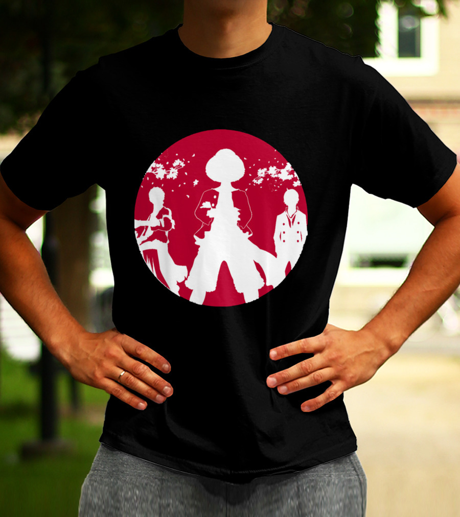 Samurai Champloo Japan Piece Cherry Blossoms Silhouette Scene T-Shirt