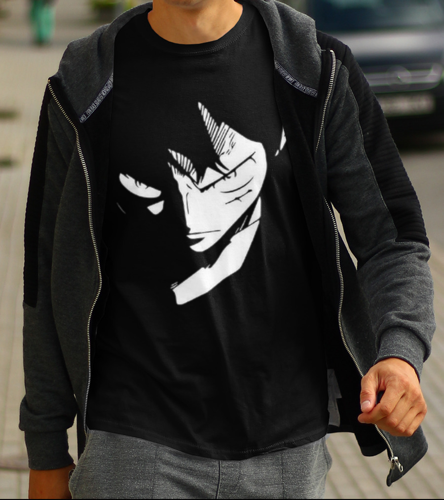 Monkey D. Luffy One Piece Manga Face T-Shirt