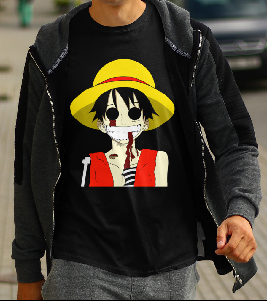 Monkey D Zombie One Piece Straw Hat Luffy T-Shirt