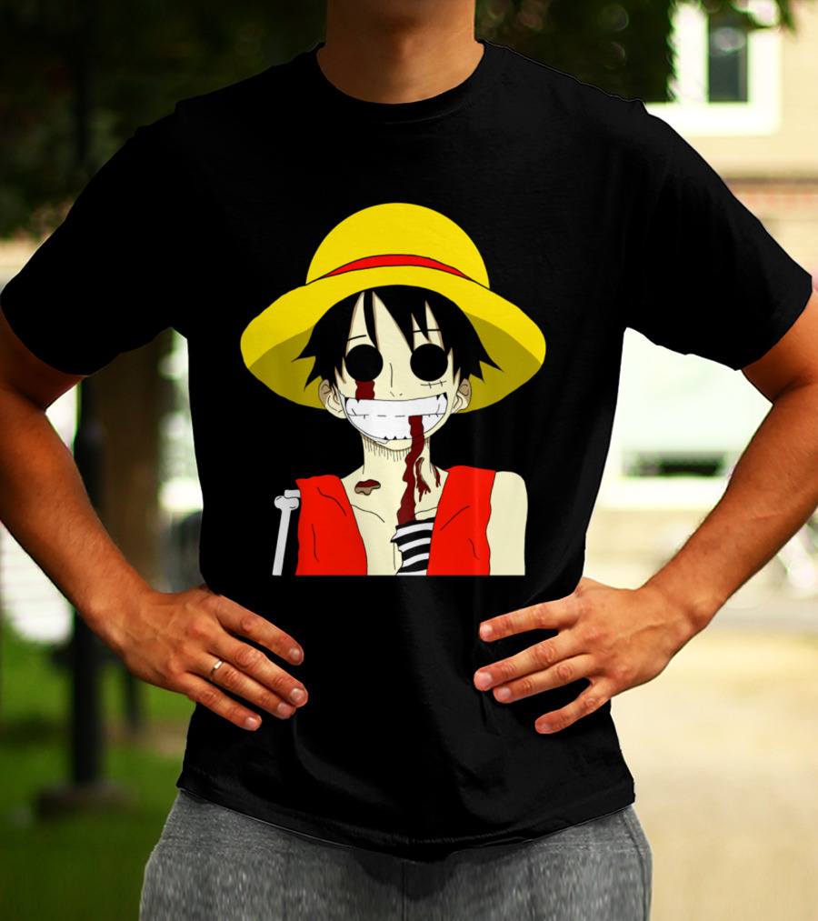 Monkey D Zombie One Piece Straw Hat Luffy T-Shirt