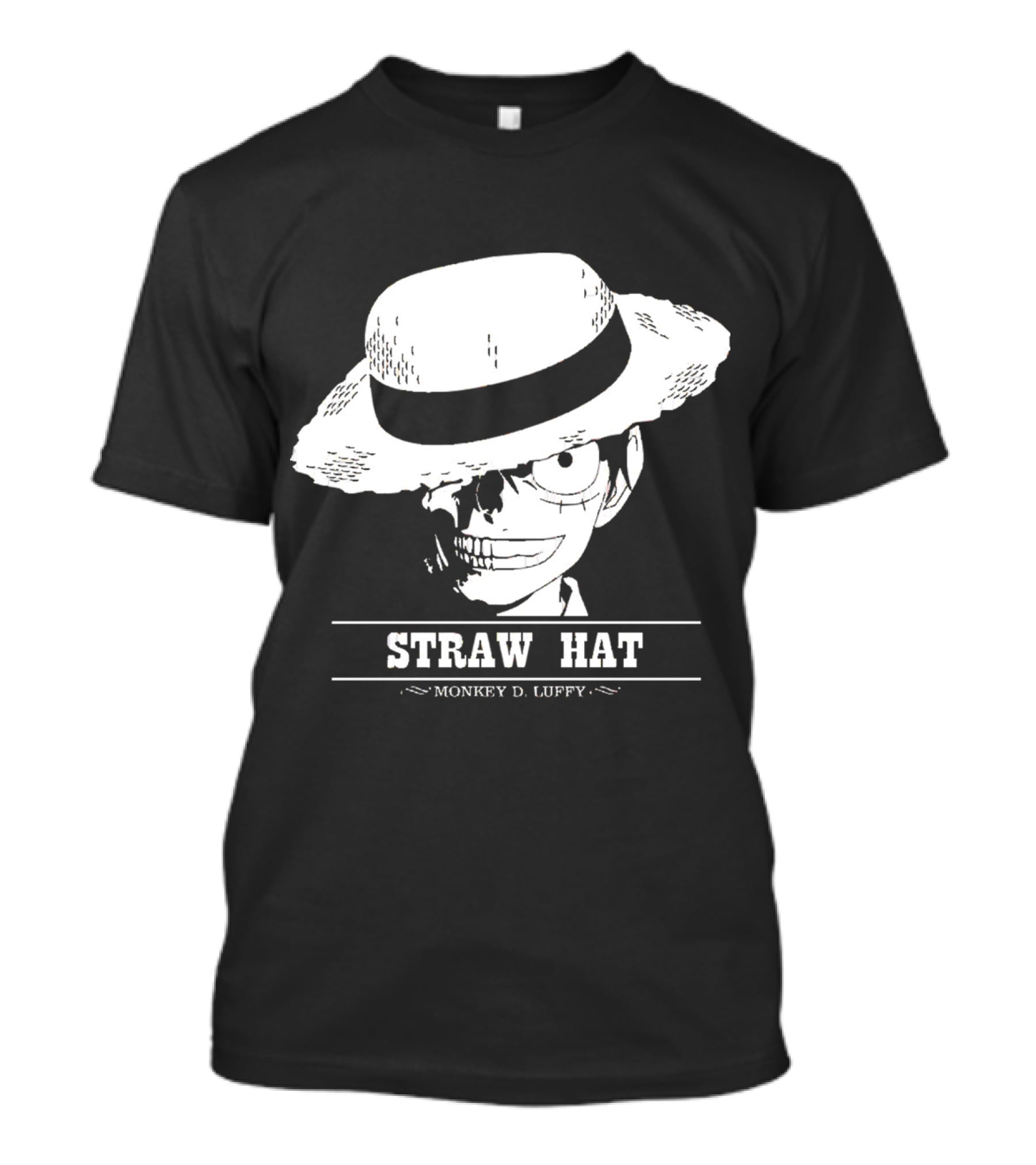 Monkey D Luffy Straw Hat One Piece Skeleton T-Shirt