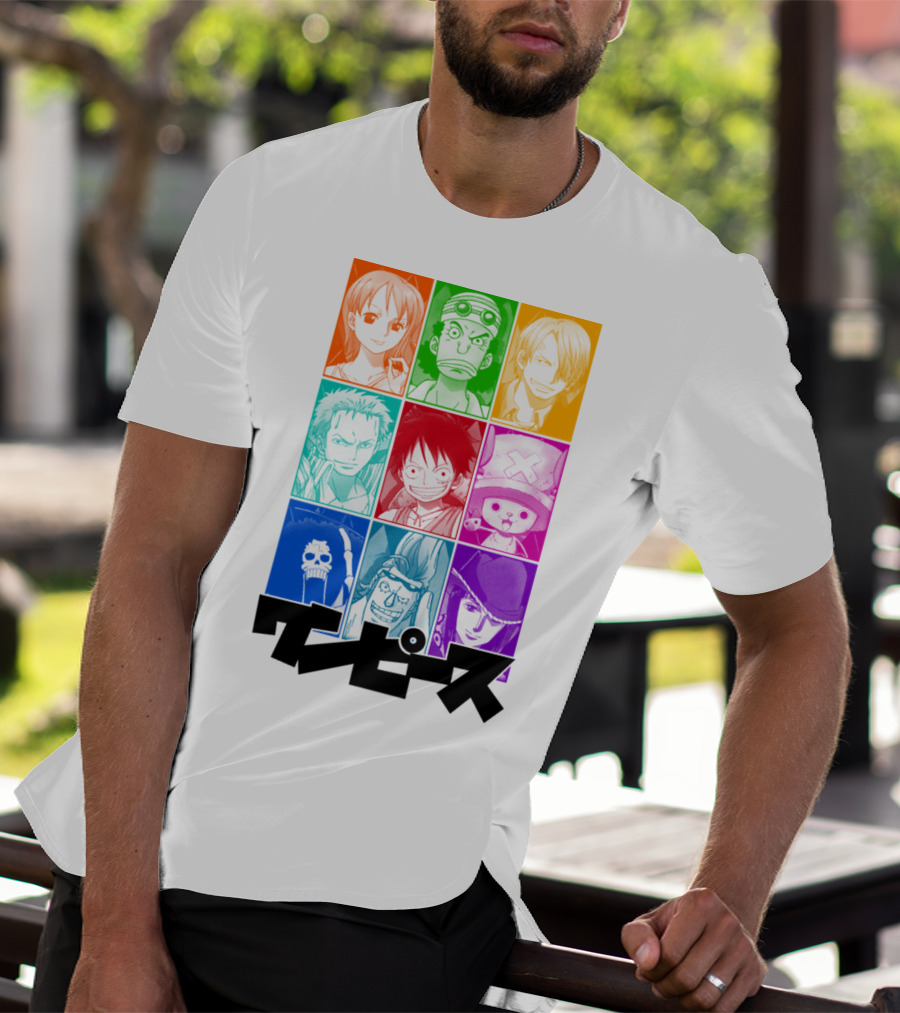 One Piece Of A Team Nine Characters Collage T-Shirt