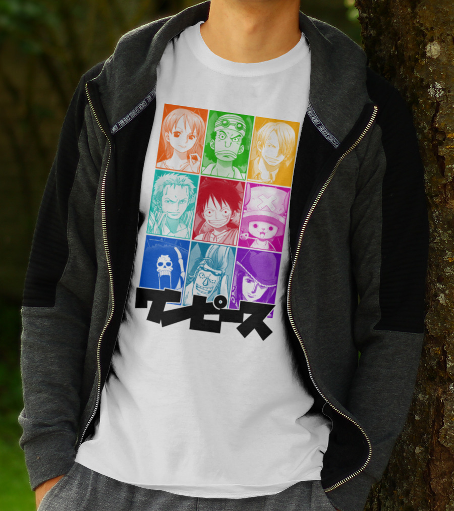 One Piece Of A Team Nine Characters Collage T-Shirt