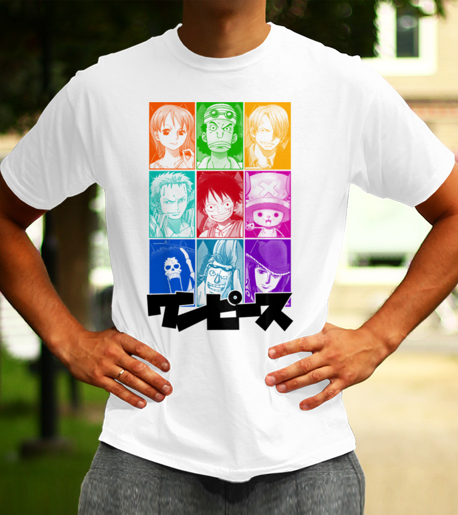 One Piece Of A Team Nine Characters Collage T-Shirt