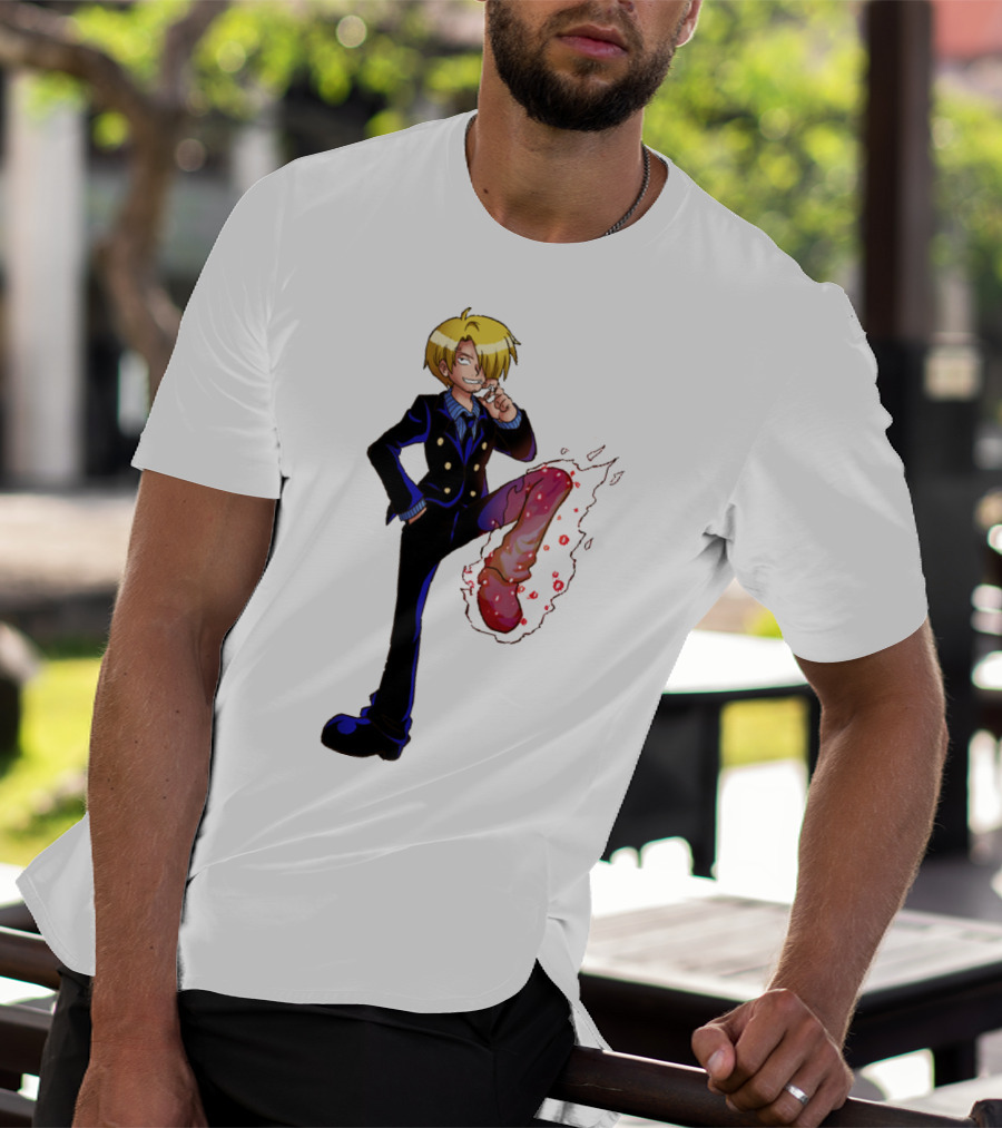 Sanji One Piece Fiery Kick Mode T-Shirt