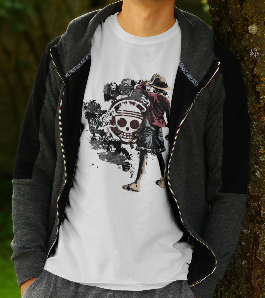 One Piece Straw Hat Pirate Skull Luffy T-Shirt