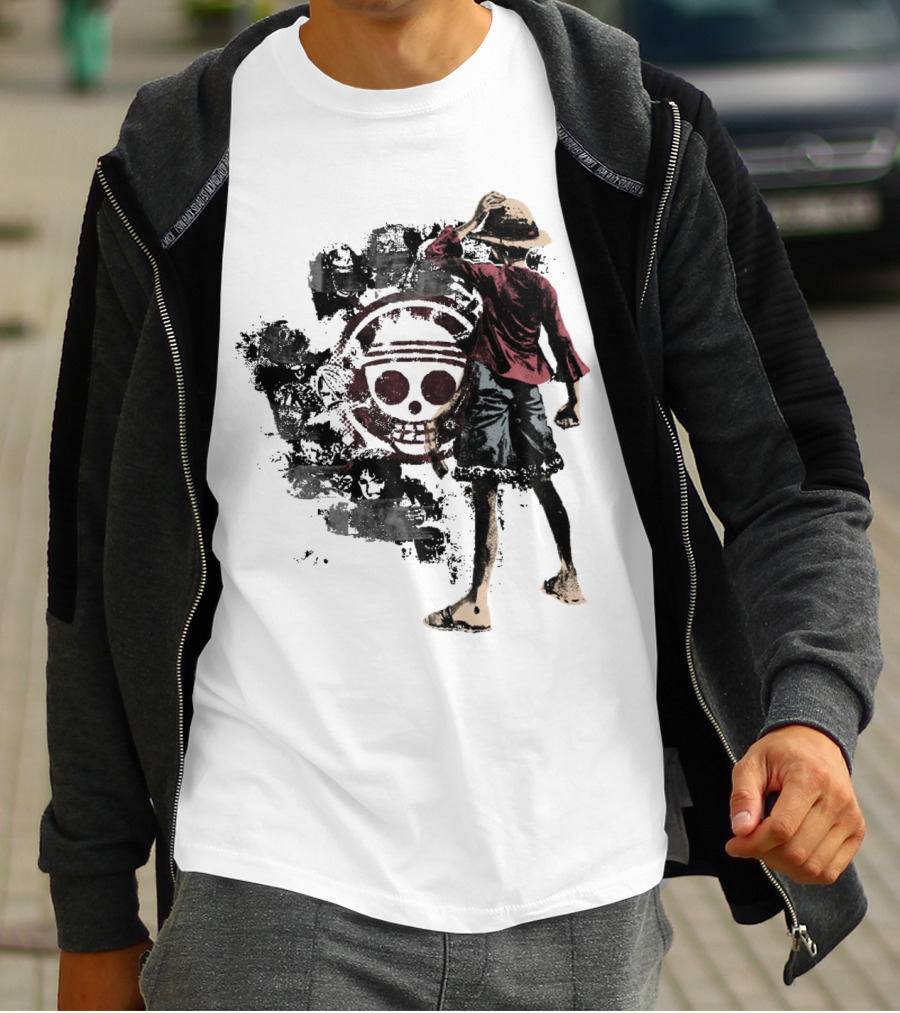 One Piece Straw Hat Pirate Skull Luffy T-Shirt