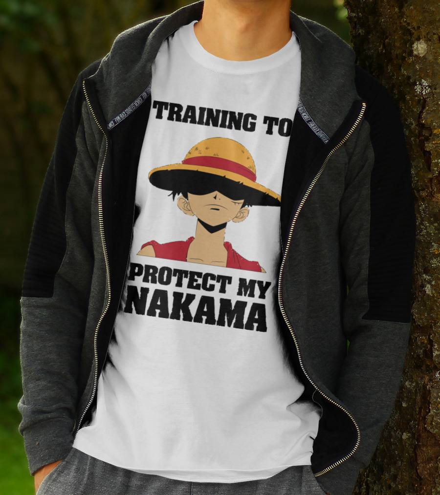 Training To Protect My Nakama With Straw Hat Character T-Shirt
