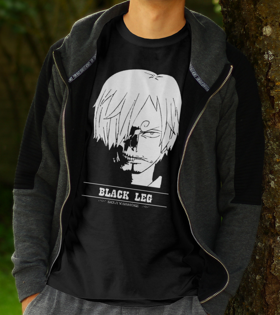 Sanji Vinsmoke Black Leg Anime Character Sketch T-Shirt
