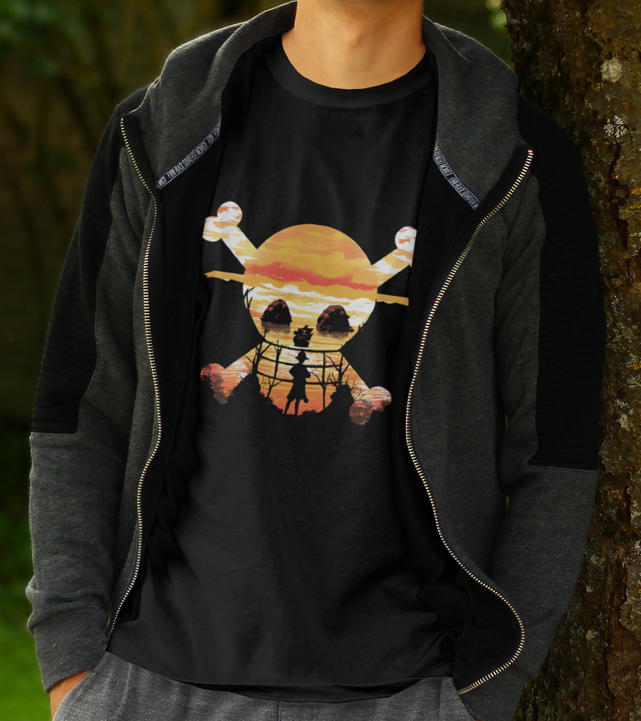 Straw Hat Crew Skull Sunset T-Shirt