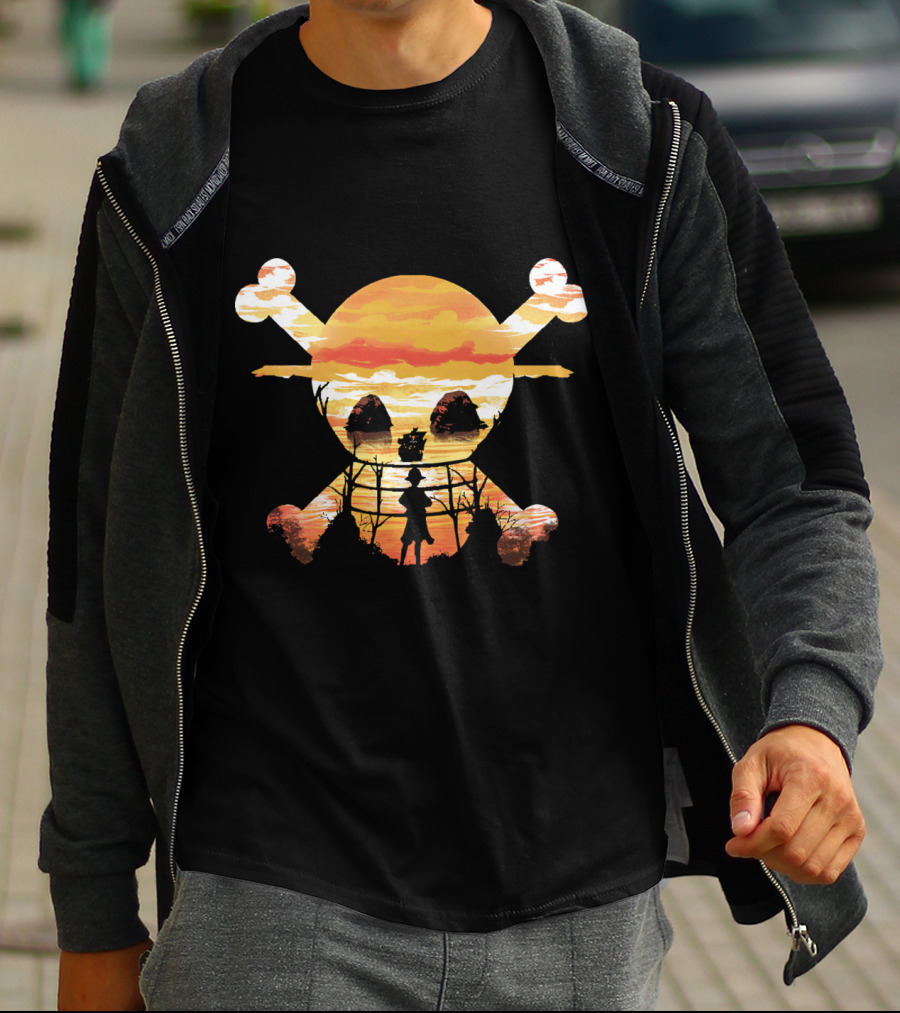 Straw Hat Crew Skull Sunset T-Shirt