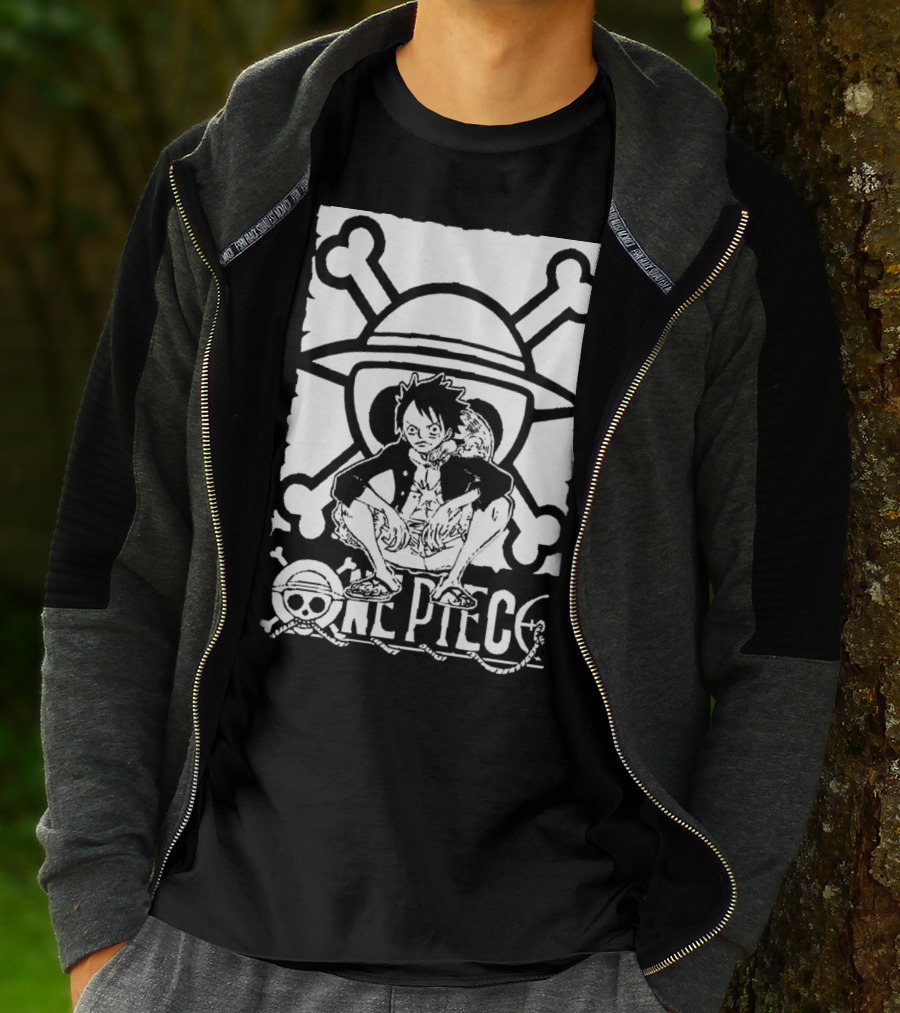 One Piece Straw Hat Luffy Crossbones T-Shirt