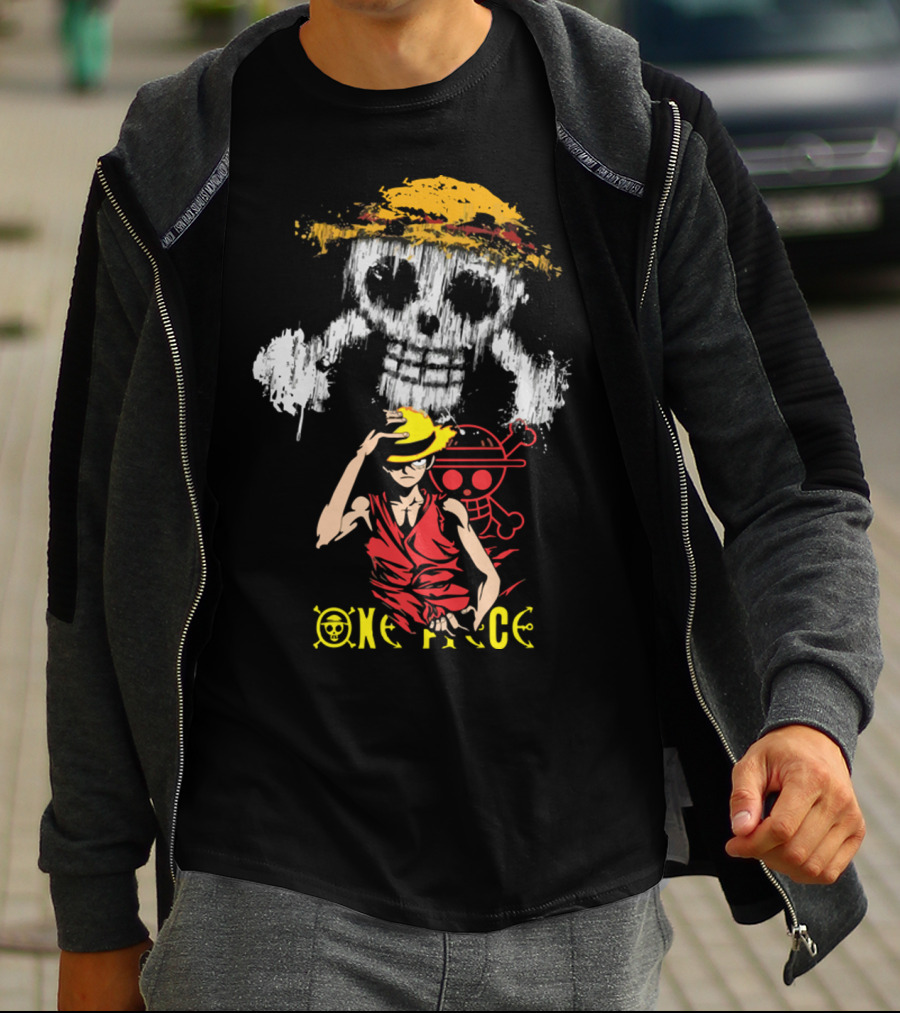 One Piece Straw Hat Luffy Jolly Roger T-Shirt