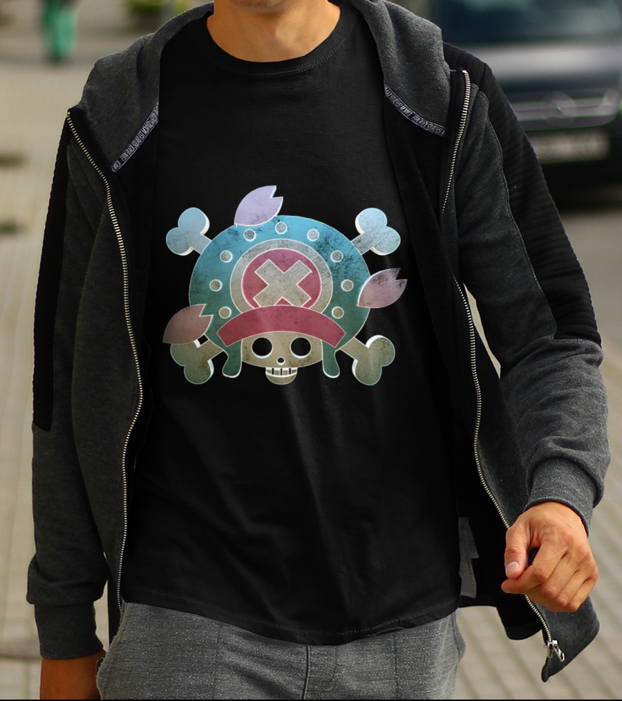 Tony Tony Chopper One Piece Pirate Skull T-Shirt