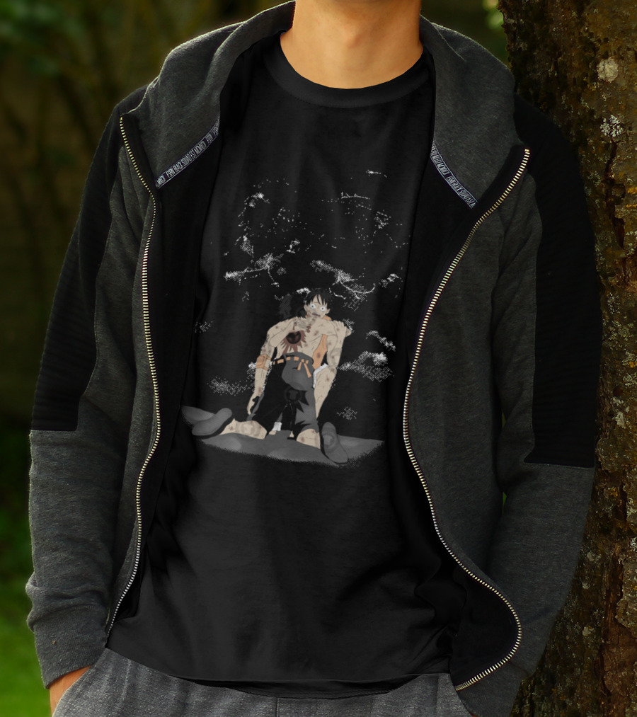 We Are Brothers One Piece Luffy And Ace Emotional Moment T-Shirt