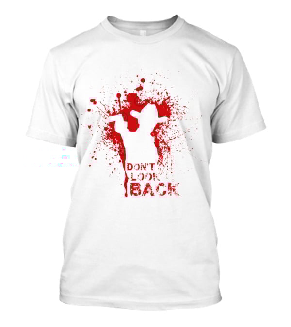 Don't Look Back Cowboy Silhouette With Red Splatter T-Shirt