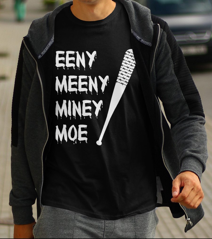 Walking Dead Negan Eeny Meeny Miney Moe Barbed Wire Bat T-Shirt