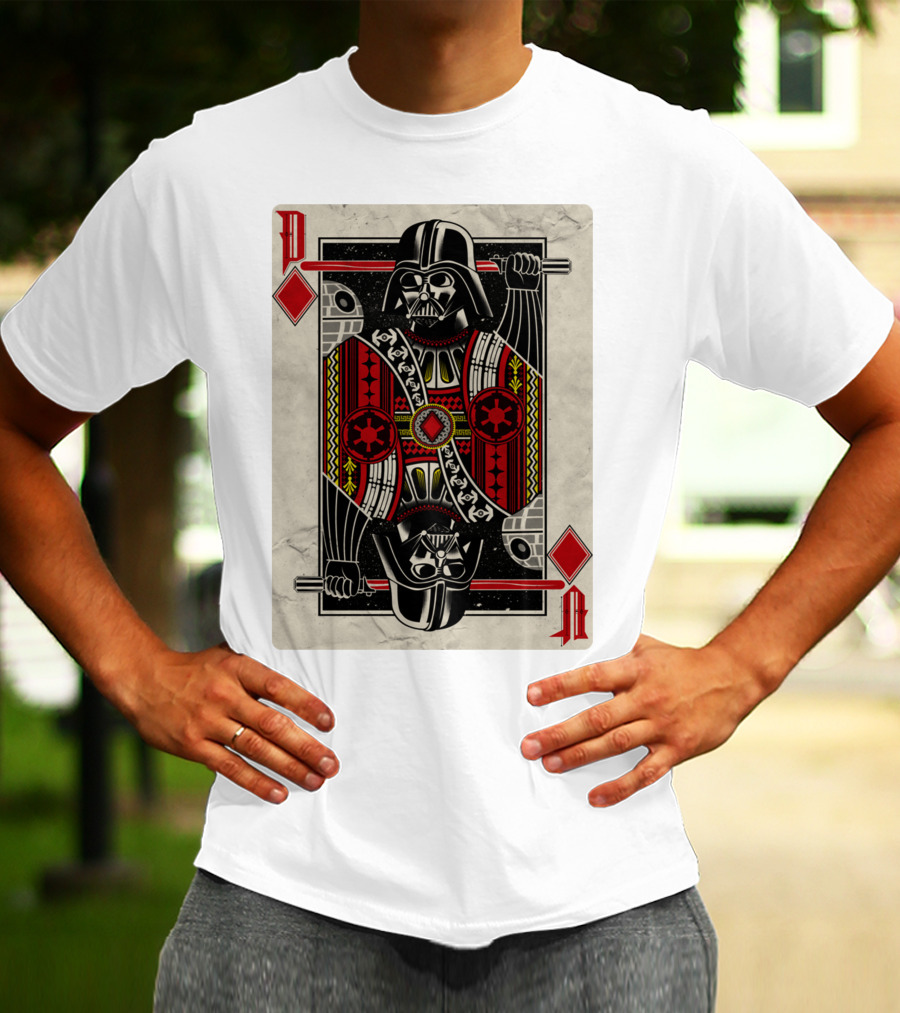Dark Side Playing Card Deck Vader King Of Diamonds T-Shirt